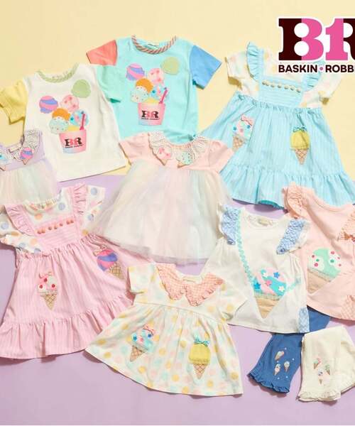 【専用】ベイビーチアー おさかなティアードワンピース＆ねこ襟ピアノチュニック babycheer（ベイビーチアー） チュニック 「サーティワン アイス