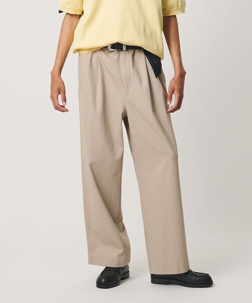 BEAUTY＆YOUTH UNITED ARROWS ワイドパンツ チノパン クール 2プリーツ