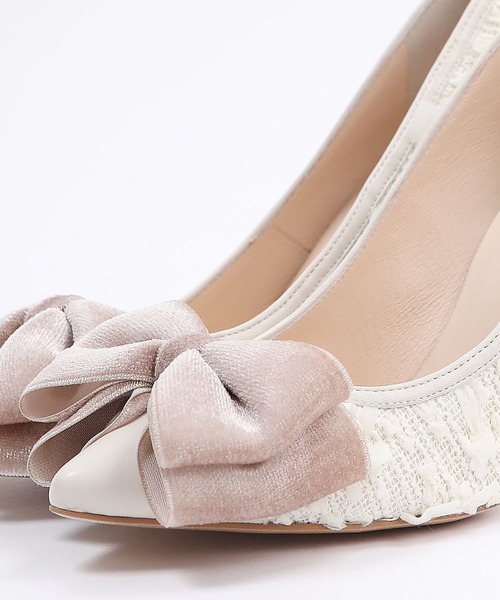 「SEVEN TWELVE THIRTY」 パンプス 24.5cm ブラック×ホワイト レディース_画像6