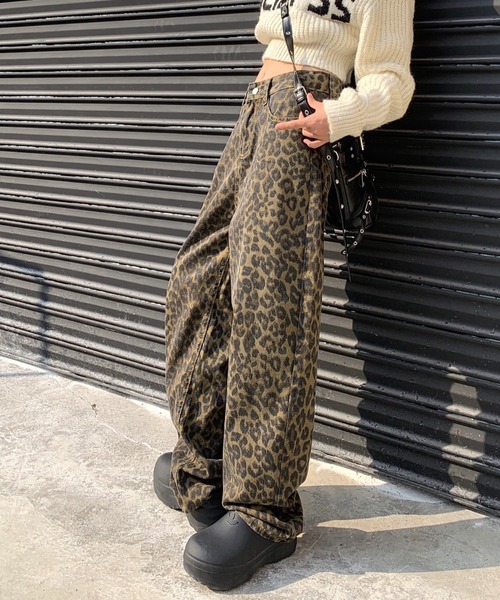 「SHEENA」 デニムパンツ M ブラウン レディース_画像4