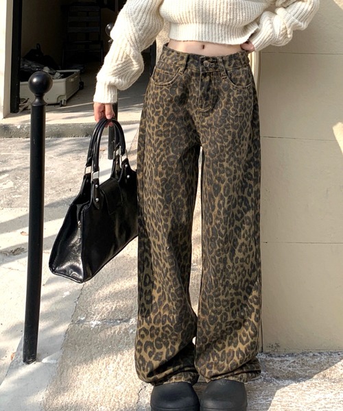 「SHEENA」 デニムパンツ M ブラウン レディース_画像7