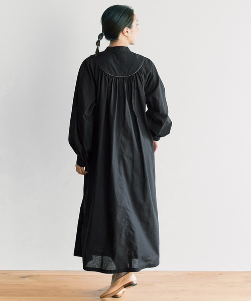 「avecmoi」 長袖ワンピース 2 ブラック レディース_画像6