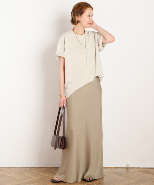 EVERYDAY I LIKE. ロング スカート *キュプラレーヨンマキシスカート