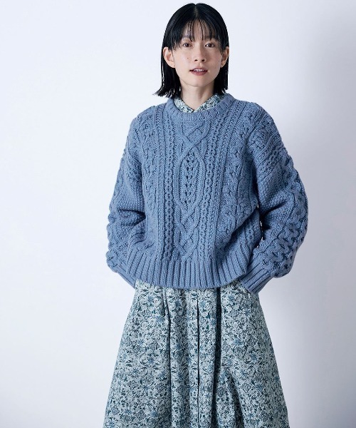 「Sunny clouds」 シャツワンピース - ブルー系その他 レディース_画像5