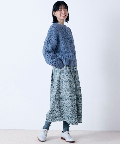 「Sunny clouds」 シャツワンピース - ブルー系その他 レディース_画像6