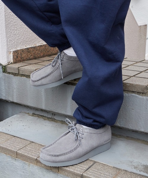 Clarks ワラビー スエード ライトブルー41 値下げ Clarks（クラークス） ブーツ Wallabee Lite Cola Suede ワラビー