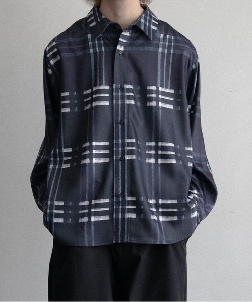 「Casper John」 長袖シャツ SMALL グレー メンズ_画像9