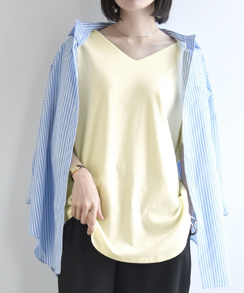 and it_ tシャツ BeコルテVネックドルマンカットソー(半袖