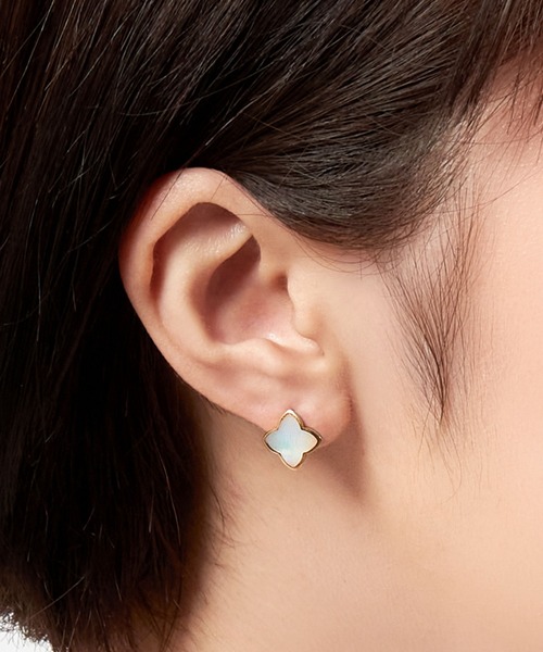 VENDOME AOYAMA ピアス K18イエローゴールド シェルピアス