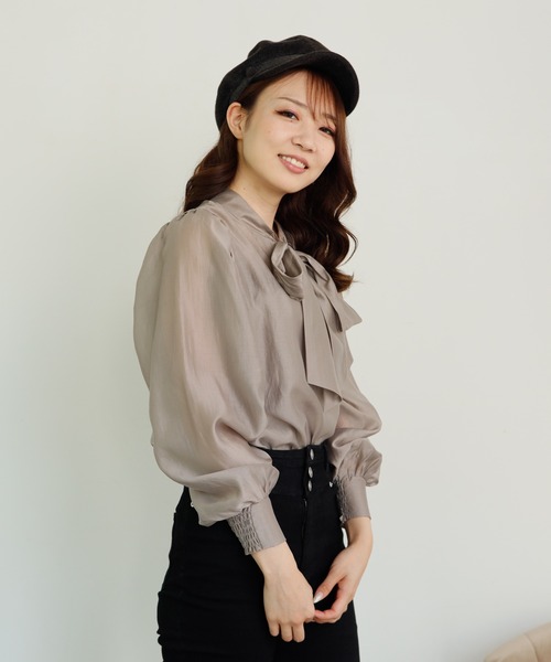 してくれま シャツ PayPayモール店 - 通販 - PayPayモール ブラウス 2wayリボンシアーブラウス ZOZOTOWN らしい