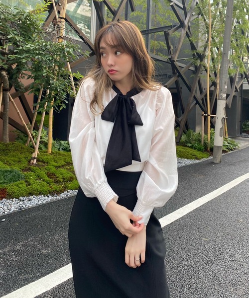 してくれま シャツ PayPayモール店 - 通販 - PayPayモール ブラウス 2wayリボンシアーブラウス ZOZOTOWN らしい