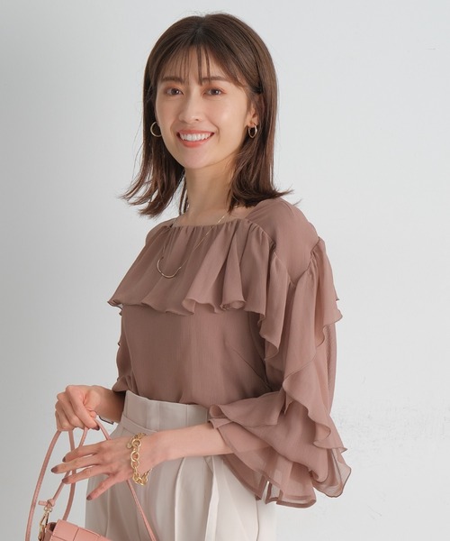 新品最安値 シャツ ブラウス ラッフル楊柳ブラウス ZOZOTOWN PayPayモール店 - 通販 - PayPayモール 再入荷お得