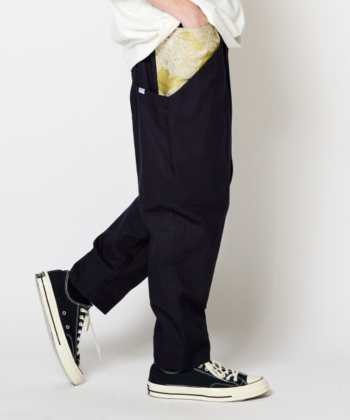 rehacer : ビッグポケットワイドテーパード チノパンツ rehacer : Big Pocket Wide Tapered Chino Pants Made in