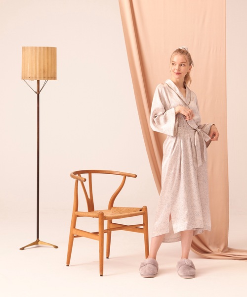 31869 Foo Tokyo（フートウキョウ）　シルク　ルームウェア　M Foo Tokyo（フートウキョウ） パジャマ ルームウェア 「トップス