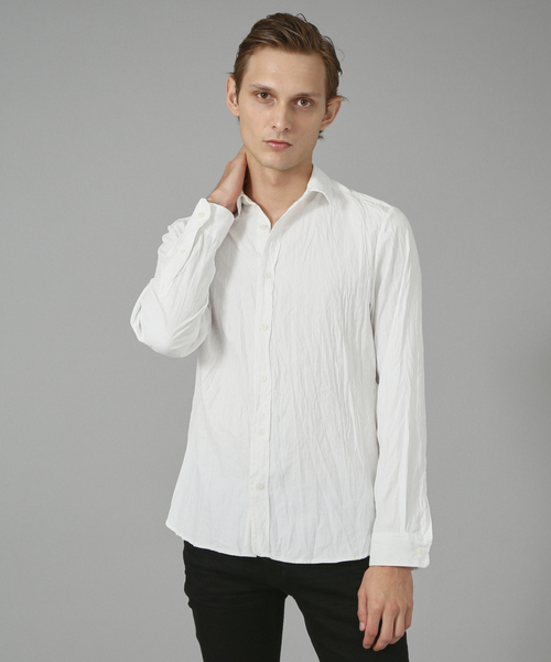 5351 POUR LES HOMMES シャツ フィブリルワッシャー長袖シャツ メンズ