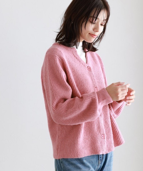 Pierrot(ピエロ) カーディガン キーネックニットカーディガン Pierrot(ピエロ) カーディガン キーネックニットカーディガン