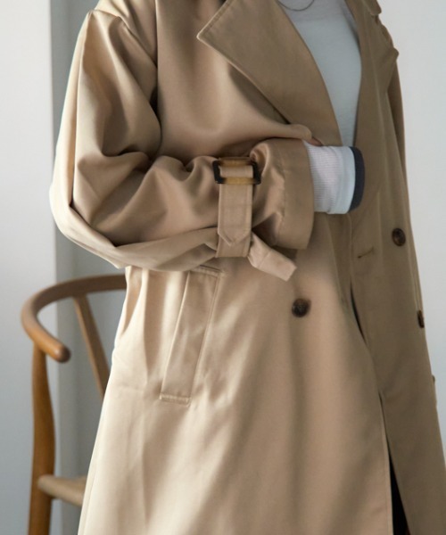 TRIANGLE PALETTE トレンチコート コート ボリュームスリーブトレンチ