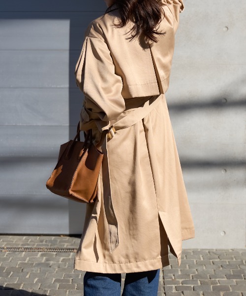 TRIANGLE PALETTE トレンチコート コート ボリュームスリーブトレンチ