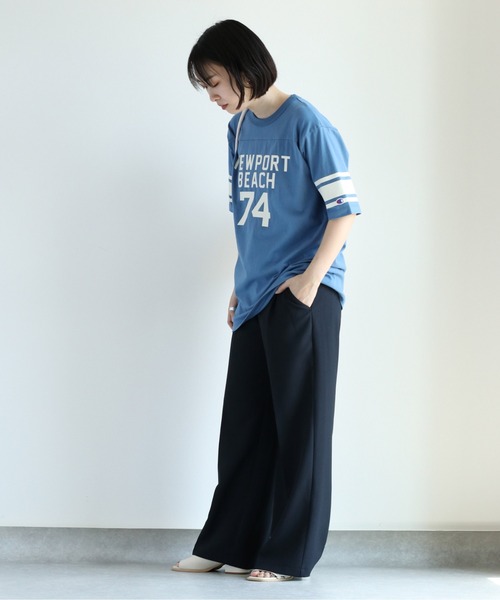 スローブイエナ champion フットボールロンTEE 新品未使用 タグ付き スローブイエナ champion フットボールロンTEE 新品未使用 タグ付き