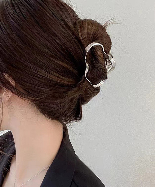 c.u.l ヘアクリップ なみなみメタルヘアクリップ cula659