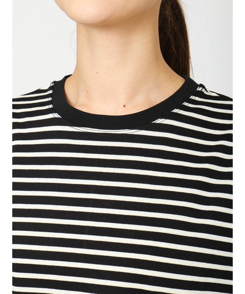 マクレガー 長袖カットソー レディース 311714703 ワイドシルエット バスクシャツ 長袖Tシャツ ボーダーカットソー McGREGOR L McGREGOR マクレガー 長袖カットソー レディース 311714703