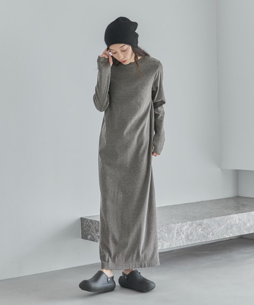 新品未使用　スタイルデリ　前後差Aラインロングワンピース スタイルデリ STYLE DELI 【Made in JAPAN】前後差Aラインロング