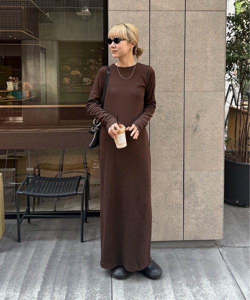 feepur ワンピース 「TALL/2Tサイズあり」カットリブロング