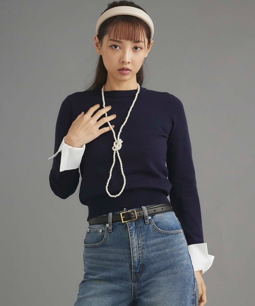 fifth（フィフス） ニット セーター ロングカフスニットプルオーバー