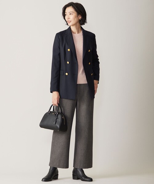 ニット セーター 「洗える」WOOL BLEND AIR ケーブル ニット レディース 洗える】WOOL BLEND AIR ケーブル ニット / J.PRESS LADIES
