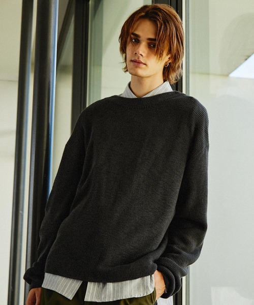 EMMA CLOTHES（エマクローズ） セーター ニット ボートネックリブ編み