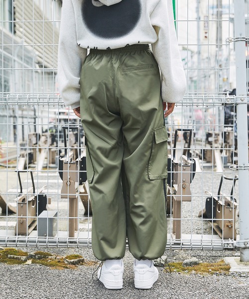 カーゴパンツ テックエステルサイドラインカーゴパンツ メンズ
