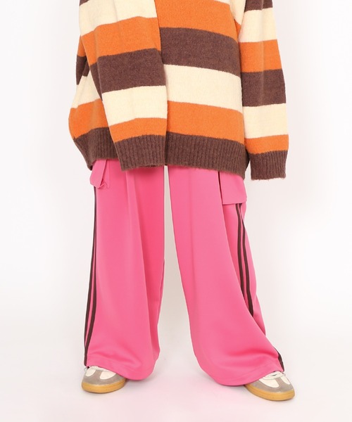 393【新品】大きいサイズ／PUNYUSジャージカーゴパンツ／ブラック／サイズ4 ジャージカーゴパンツ（カーゴパンツ）｜PUNYUS（プニュズ）の