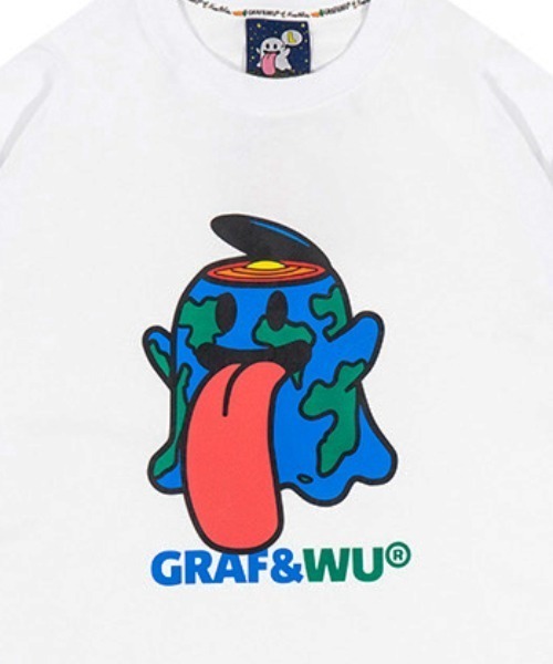 tシャツ 「GRAF＆WU/グラフアンドウー」キャラゴーストTEE「Y」「CN」 レディース メンズ GRAF＆WU tシャツ 「GRAF＆WU/グラフアンドウー」キャラゴースト