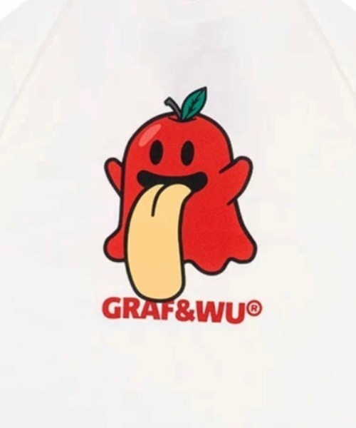 tシャツ 「GRAF＆WU/グラフアンドウー」キャラゴーストTEE「Y」「CN」 レディース メンズ GRAF＆WU tシャツ 「GRAF＆WU/グラフアンドウー」キャラゴースト