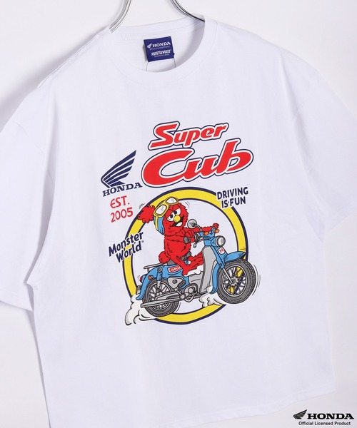WESTSEA tシャツ Honda × MONSTER WORLD 半袖 クルーTシャツ