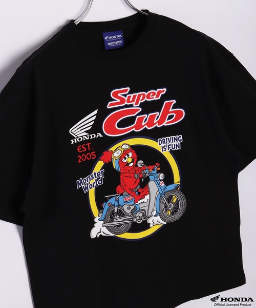 WESTSEA tシャツ Honda × MONSTER WORLD 半袖 クルーTシャツ