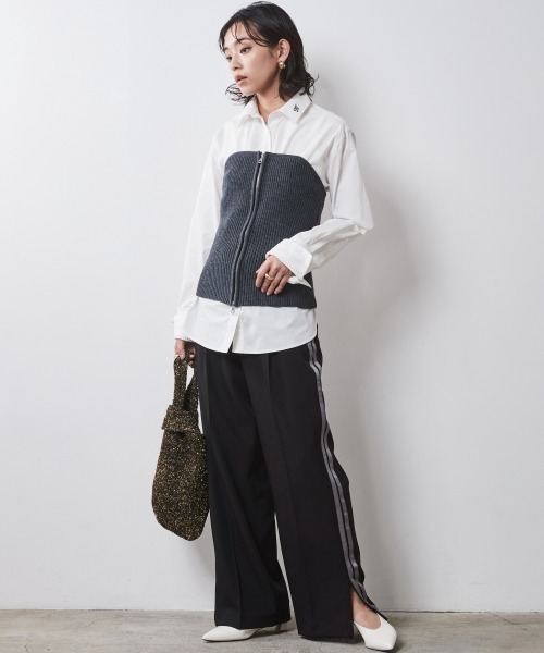 CHIC STYLE（シックスタイル） ベスト ジレ ニットビスチェ 「大きい