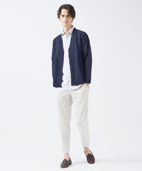 ABAHOUSE（アバハウス） カーディガン 「メッシュ編み」レーヨン