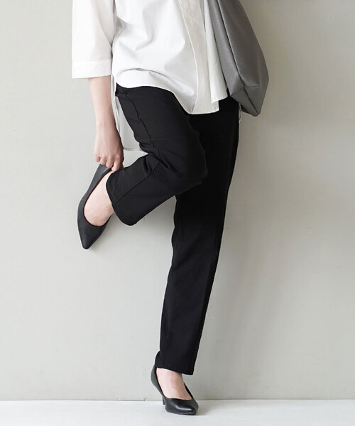 e-zakkamania stores パンツ ハイウエスト クールトラウザーパンツ