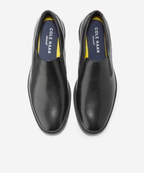 COLE HAAN ブラック モカシン　ローファー COLE HAAN ローファー グランドプラス ダブルゴアローファー