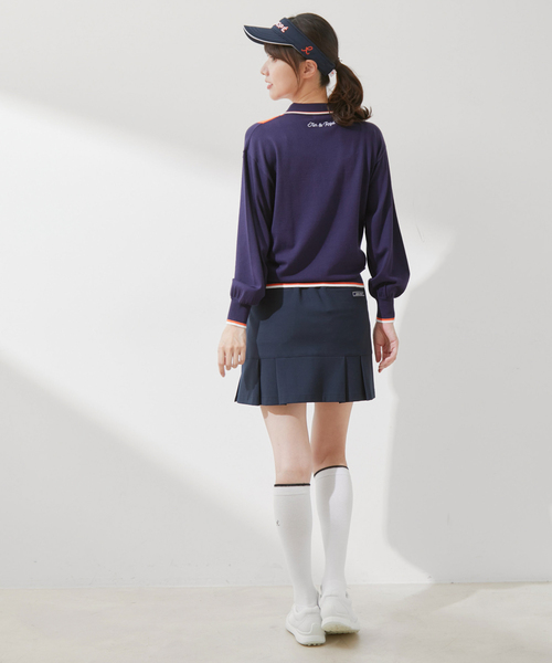 JUN&ROPE'（ジュンアンドロペ） ニット セーター ケーブル柄衿使いパフ