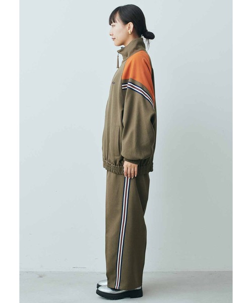 トラックブルゾン〈ミリタリーカーキ〉▫️MEDE19F MEDE19F FILA for MEDE19F 大人も着られるトラックブルゾン