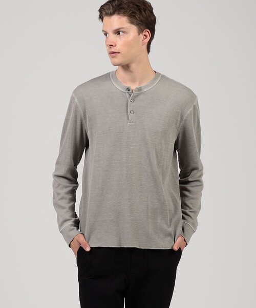 JAMES PERSE（ジェームスパース） ヘンリーネック tシャツ スラブ