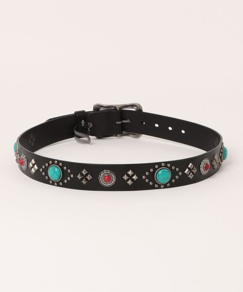 ARCHIVER ベルト 「Bl」ストーン スタッズベルト レディース メンズ