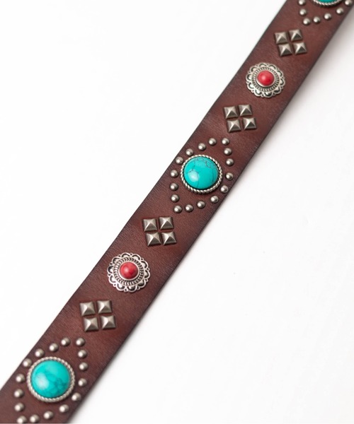 ARCHIVER ベルト 「Bl」ストーン スタッズベルト レディース メンズ