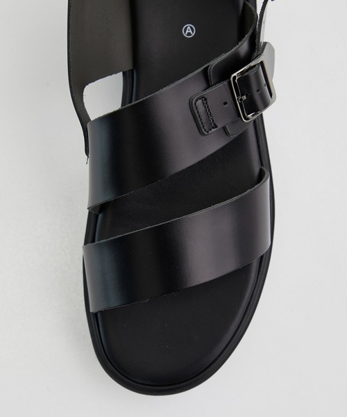 foot the coacher 「foot coacher」 サンダル 7 ブラック メンズ