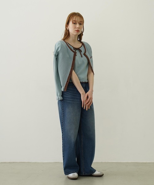 ニット/セーター MILKFED. RUFFLE KNIT TOP MILKFED.（ミルクフェド） ニット セーター FRILL KNIT TOP レディース