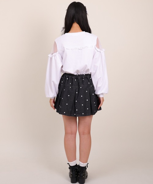 PINKHUNT（ピンクハント） スカート ハート刺繍 デニムスカート 0181K