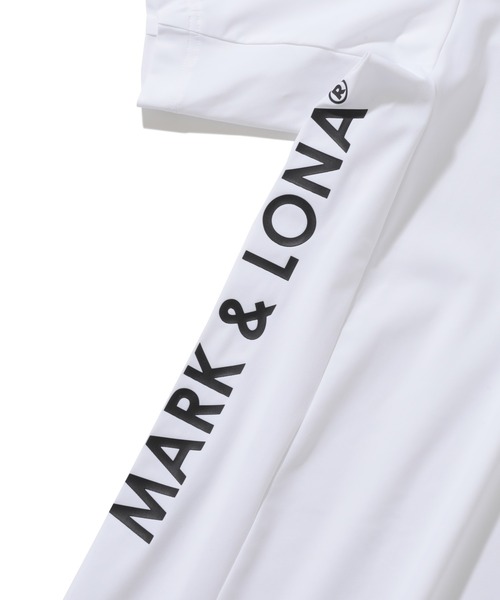 中古 メンズ マークアンドロナ MARK&LONA 半袖ポロシャツ S 白