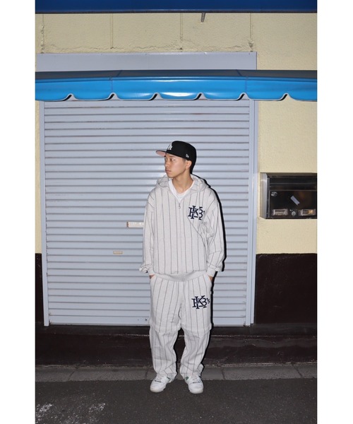 トップス KEBOZ STRIPE SWEAT HOODIE KEBOZ パーカー STRIPE SWEAT FULL ZIP HOODIE メンズ